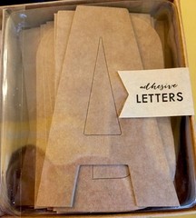 Self Adhesive Letters 32 Ivory Letters 32 Brown Kraft Paper Letters Craft Target