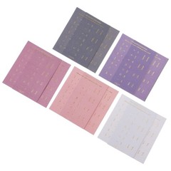 10 Sheets Monthly Tabs Monthly Separator Tabs Decorative Adhesive Index Tabs