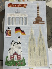 1 Sheet Mrs Grossmans Germany Stickers Travel Vacation Deutschland Castle Beer