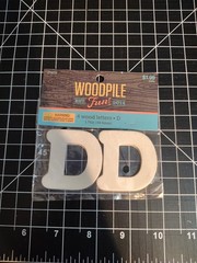 Hobby Lobby Woodpile 1.75” Wood Letters (4 Pieces Of Letter D) Still Sealed New