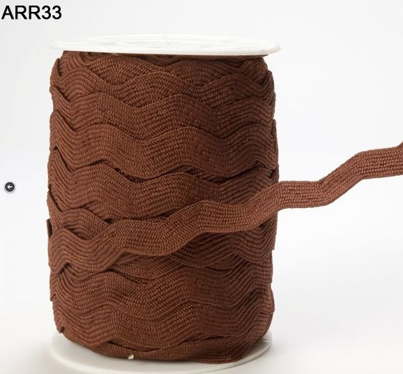 1/2” Ric Rac Trim – May Arts – Brown – ARR33- 25 yds