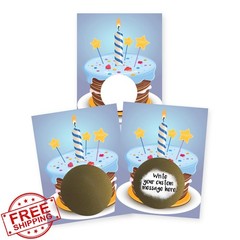 My Scratch Offs Scratch Notes Blue Birthday Cake 20 Pack