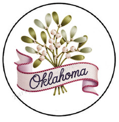 OKLAHOMA STATE FLOWER ENVELOPE SEALS LABELS STICKERS PARTY FAVORS
