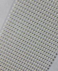 CraftbuddyUS 750pc x 3mm PEARL (30 stripes) Stick On Round Rhinestone Gems,DIY
