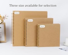 RECUTMS 10×10 DIY Scrapbook Album 60 Pages Hardcover Kraft Paper Photo Memory Bo