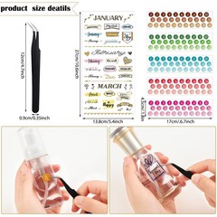 4 Sheets Aesthetic Monthly Planner Stickers Calendar Stickers Planner Accesso…