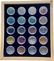 Vintage 20 Colors Karen Foster HERITAGE 800 pc EYELETS 1/8in 3mm Set 2004 Eyelet