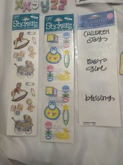 Baby Shower Scrapbook & Craft Bundle 12×12 Paper + Stickers
