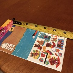 Vtg NOS Teddy Bears Beach Scene Stickers American Greetings Zone Forget Me Not