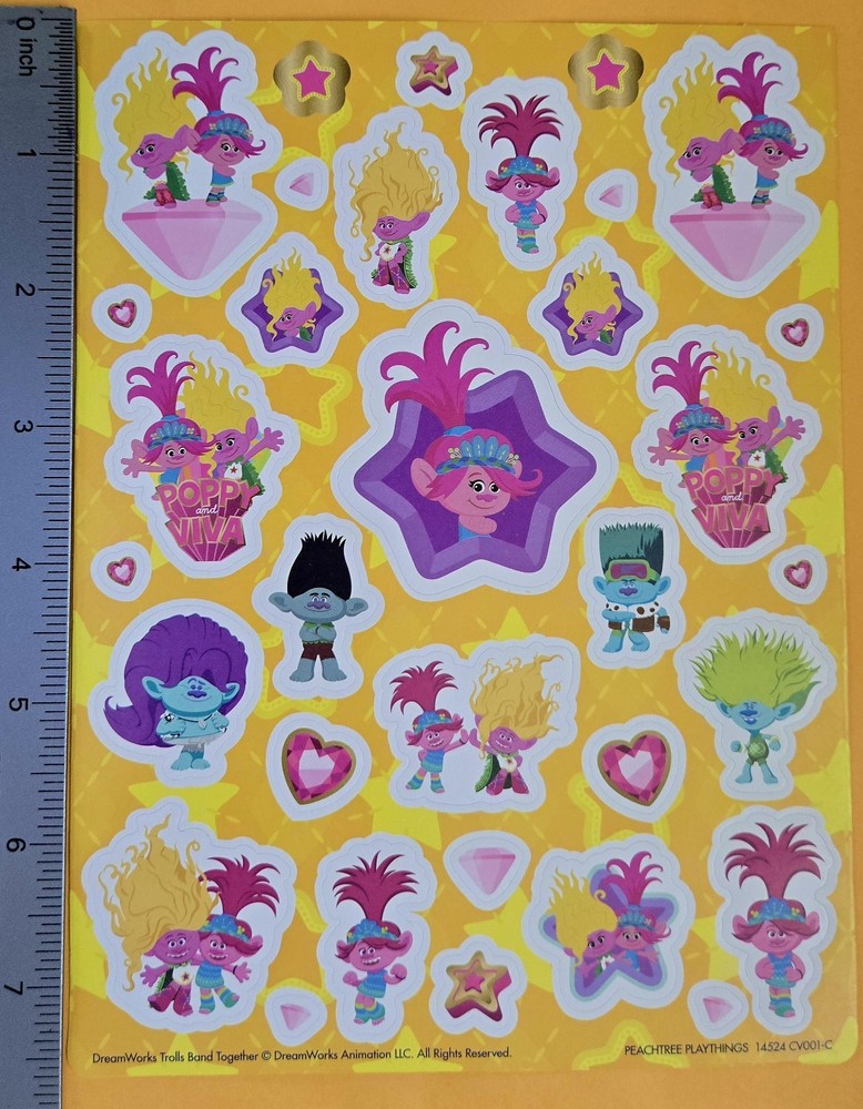 DreamWorks Trolls Band Together Large Format Sticker Sheet
