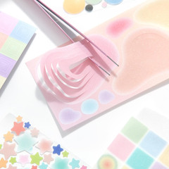 Cute Sticker , 30 Sheets of Cute Small Glitter Stickers for Scrapbook and Planne