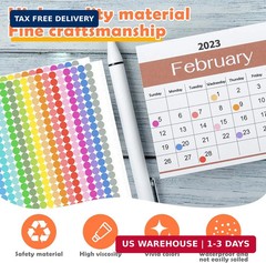 6720 PCS Small Dot Stickers Round Color Coding Labels Circle Dot Stickers Label