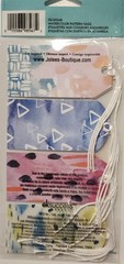 Lot of 6 packs JOLEE’S Boutique Watercolor Pattern Tags with ties