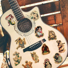 100pcs Vintage Stickers Retro Girl Sailor Sticker Pack for Adults Old School S