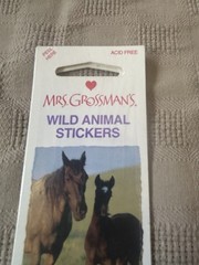 VTG 2003 Mrs Grossman’s Wild Animal Stickers Lot 9 NOS Horse Polar Bear