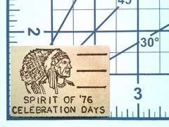 Vintage Spirit of ’76 Bicentennial Sticker Die Cut Decal Scrapbooking Use
