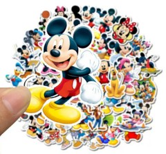 Stickers Mickey Mouse Minnie Mouse Disney Skateboard Sticker Bomb Decal 50 pcs