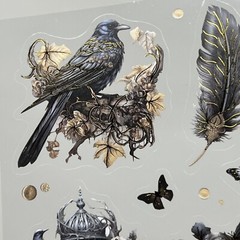 Gothic Dark Garden Stickers Scrapbooking Junk Journal Planner Card Making