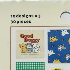 Dog Flake Stickers Poodle Schnauzer Maltese Kawaii Japan 30pcs