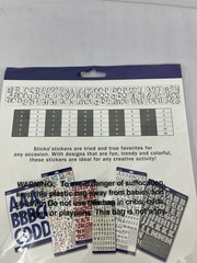 Sticko Alphabet Stickers 121/Pkg-Script – Extra Large – Black