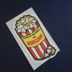 Vtg Scratch & Sniff Sticker Mod Mello Smello- Buttered Popcorn Scented Smelly