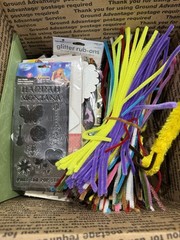 HUGE LOT Scrapbooking Paper Scraps and supplies 12″x12″x8″ BOX B2