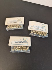 (3) 12 Count Hobby Town Craft Supplies Gold 3/8 Inch Bells – 36 Pieces Total NEW