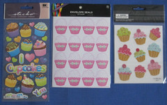#2 NEW Lot-17 Package Stickers Envelope Seal Birthday Cardmaking Scrapbook Craft
