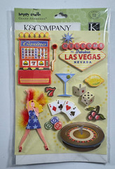 Happy Trails Las Vegas Casino Grand Adhesions 3D Scrapbooking Stickers
