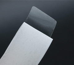 Hybsk Clear Seal Sticker Labels 1X2 Inch Rectangle Square Crystal Clear Retail P