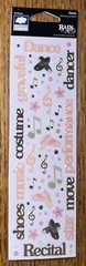 CLOUD 9 By Fiskars Epoxy Rain Drop ~Ballet Recital~ Dance 3D Scrapbook Stickers