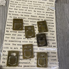 Lot of Stickers & Accents Metal Crafts Scrapbook Journal Tags Lace Pins🔥🔥🔥
