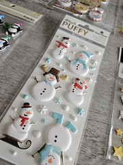 Sticker Lot Christmas Scrapbooking 3D Stickers Holiday Winter RARE Jolee’s #139