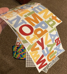 Alphabet Stickers Large Lot Scrapbooking Words New and Barely Used Letters packs