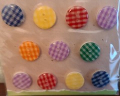 4 Pks Adhesive Buttons Various Shapes & Colors Paper Crafting Embellishments #54