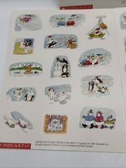 Lot 100s Vintage SCHOLASTIC & Troll Christmas Stickers NEW