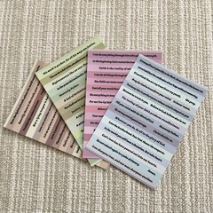Christian Bible Verse Stickers, Inspirational Faith Religious Quote Set 4 Sheets