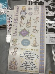 PSX Designs Sticker Sheet Lot Our Little Prince Baby Boy 2004