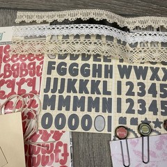 Lot of Stickers & Accents Metal Crafts Scrapbook Journal Tags Lace Pins🔥🔥🔥