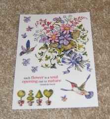 PSX Designs Sticker Sheet ~ Flower Garden Bouquet w/Quote