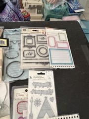 Huge Mixed Scrapbooking Craft Supply Lot K&Co Embellishments Shrink Film NOS
