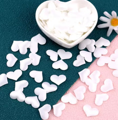 50x Sponge Foam Love Hearts Wedding Table Scatter Decor Party Scrapbooking Craft
