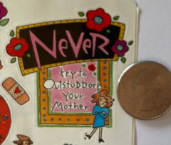 MOTHER Stickers(16pc)4.5″x 6″Frances Meyer•Phrases •Sayings•Mom•Kid•Just Because