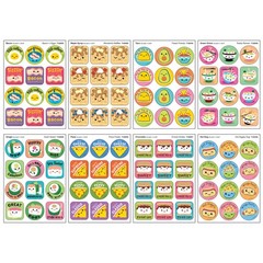 TREND Scratch ‘N Sniff Food Favorites – 288ct Scented Stickers, 8 Scents, Retro