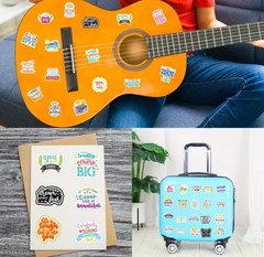 20 INSPIRATIONAL ASSORTED 2″ STICKERS PARTY FAVOR LABELS LIFE QUOTES LOVE HAPPY