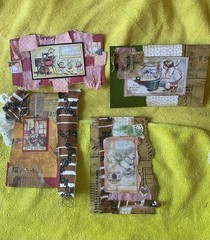 Unique Handmade Ephemera, Scrapbook,Junk Journal,tag,embellishment Mixed Media