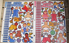 Vintage Stickopotamus Stickers – Sweet Baby Boy / Girl ~Giddy Up Stickerkins+++