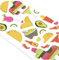 NEW Mexican Food STICKERS 26 Pcs TACO 🌮 Piñata Avocado 🥑