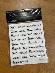 The Paper Studio- Stik A Bilities- You’re Invited -34 stickers NEW