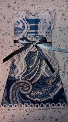Lot of 3 Handmade Dresses For Junk Journals Scrapbooks Shadow Boxes Or Ornaments